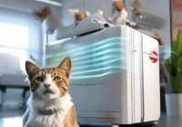 三洋空调总部维修服务点传授@特斯拉爱宠模式空调：夏日宠物的清凉守护者