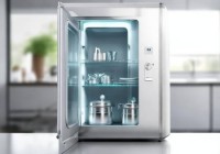 米家智能消毒柜全天服务专线分享↑台式消毒柜：刀具收纳好帮手