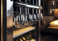 柏晶热水器酒柜官方24小时热线科普〖酒柜红酒杯打孔挂杯架，美观实用两不误〗