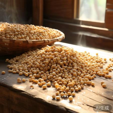 黄豆自然晾干防变质