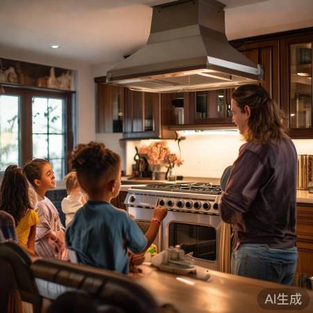 “厨房守护神,老式油烟机安装指