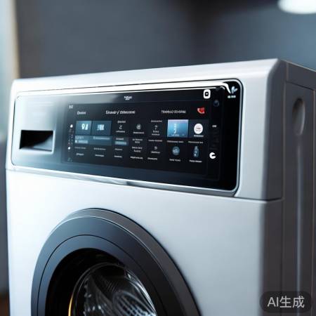 美的洗衣机：高清大屏，操作便捷