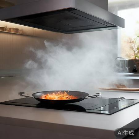 集成灶吸烟快，油烟无残留