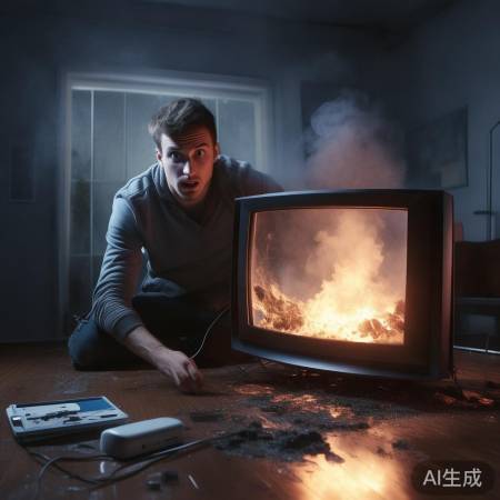 充电器致电视烧毁,引热议