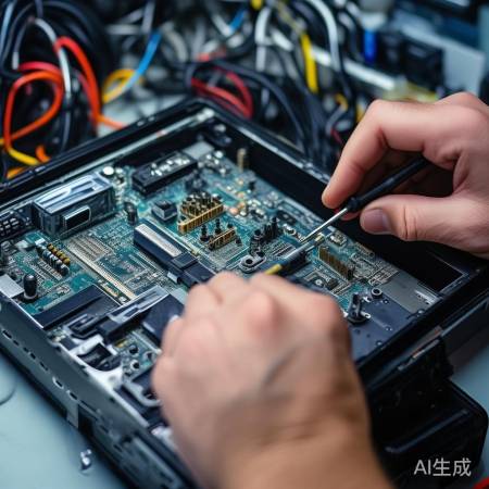 拆电脑板,旋螺丝,拉线