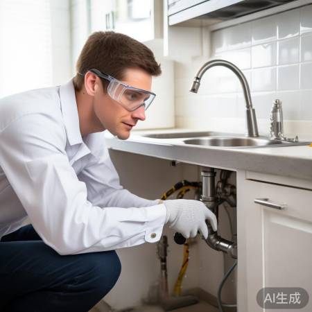 检查并拧紧漏水连接处