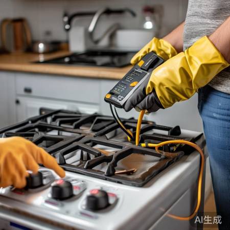 燃气灶点火电路问题,先检查电源