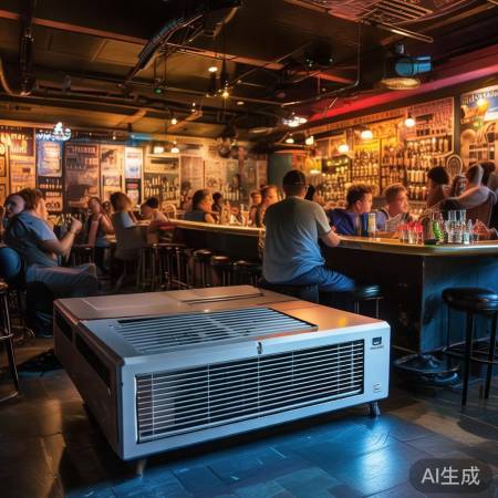 酒吧空调制冷广，耗电引关注