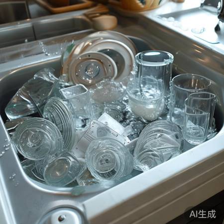 玻璃易碎，不宜洗机