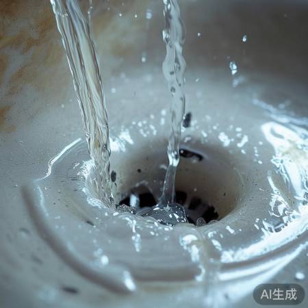 热水冲洗排污口