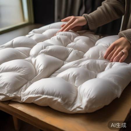 “抖动羽绒服恢复蓬松”