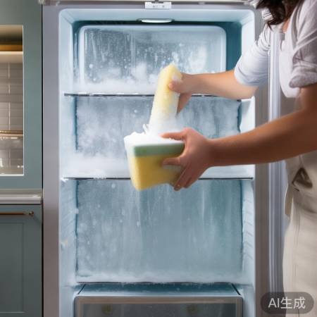 冰箱除霜，小心操作