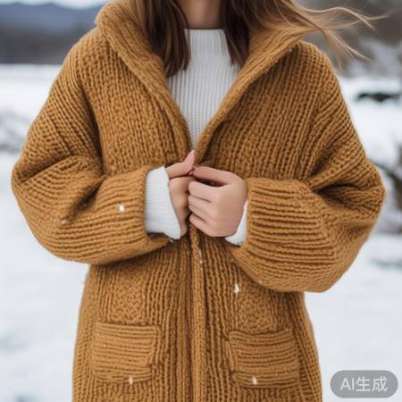 冬日暖流开衫毛衣