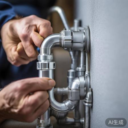 水管安装:沿墙走,留弯距,牢固