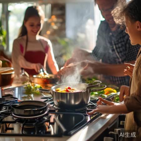 长虹双灶火力猛，烹饪效率高