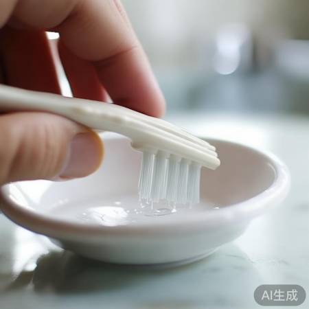 轻柔刷喷头，勿用力过猛