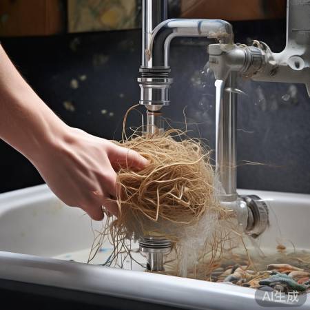 洗衣机排水管堵塞，需定期清理