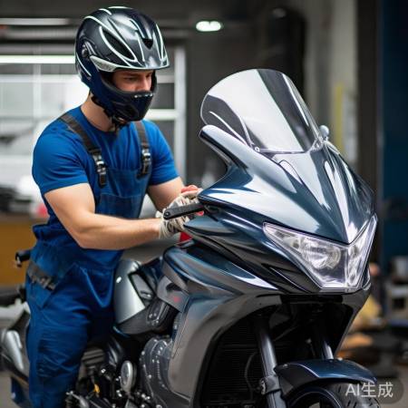 安装挡风板步骤二