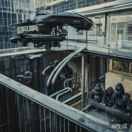 盗贼用无人机潜入银行