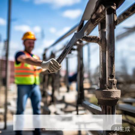 “拧紧膨胀螺丝，固定栏杆”