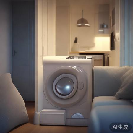 洗衣机巧放，空间更宽敞