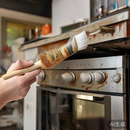 开火加热，油污易脱落