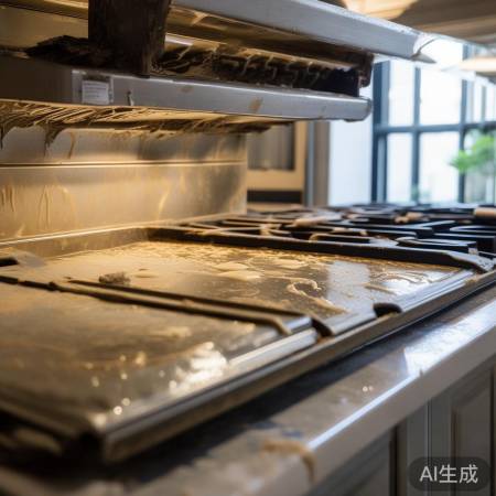 清洁油烟机内部油污