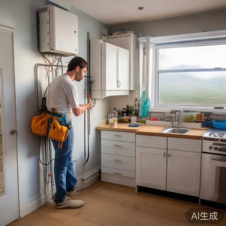 壁挂炉暗管宜厨卫安装，避家具电