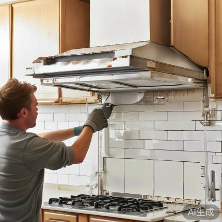 油烟机老化需更换，拆旧不浪费
