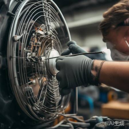 小心清理风扇异物