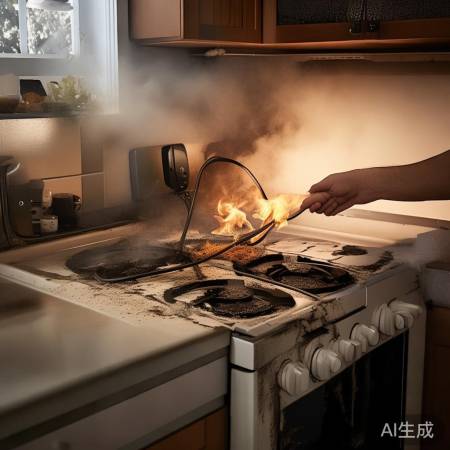 紧急切断电源，防止火势扩散