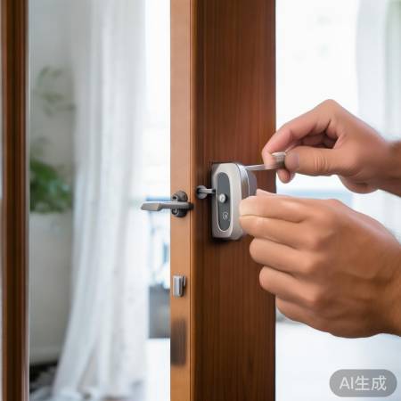 指纹锁安装，简单如玩具组装