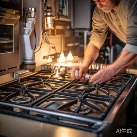 燃气灶定期检查，安全第一