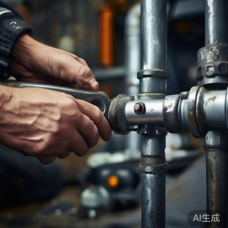 均匀用力拧接口