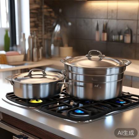 燃气灶蒸笼小锅套装，火力稳定易