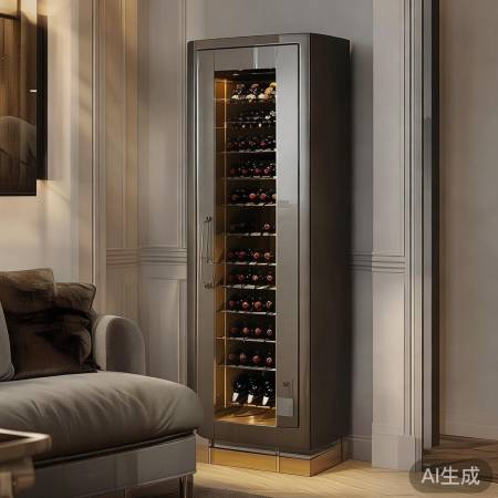 灰色红酒柜，优雅空间神器