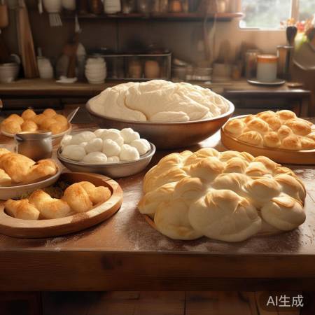 “发面制作多种美食”