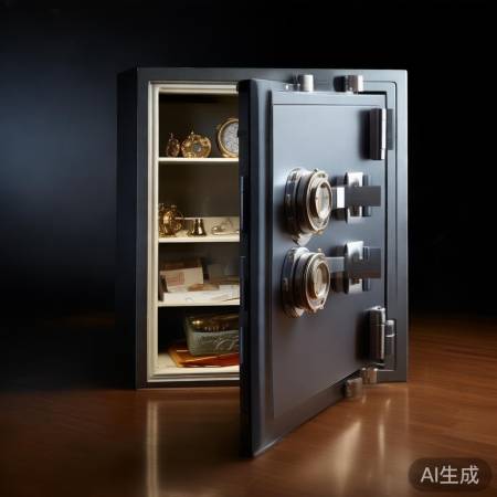 “打开保险柜，放贵重物”