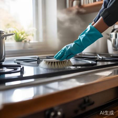 安全清洗灶头，厨房更舒适