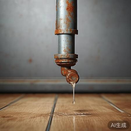 管道老化，壁挂炉漏水