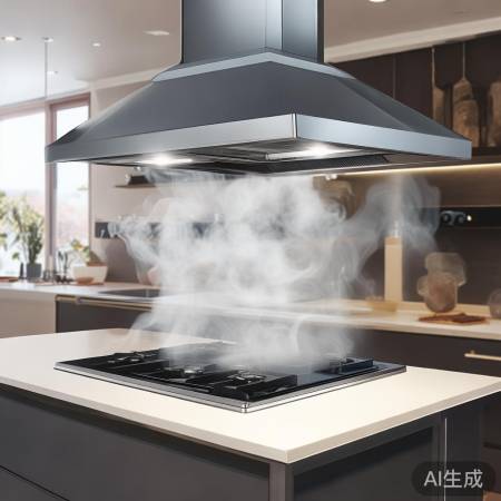 “威力油烟机，吸力强劲，烹饪无