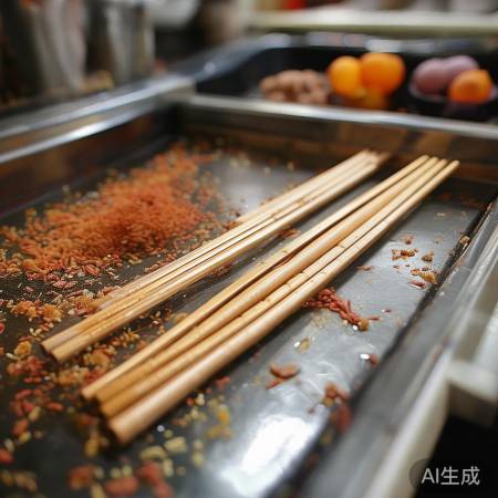 筷子头朝内，细菌少又整洁