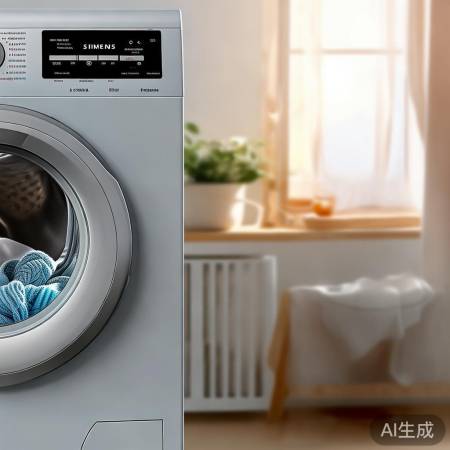 西门子洗衣机，智能洗净，静音贴