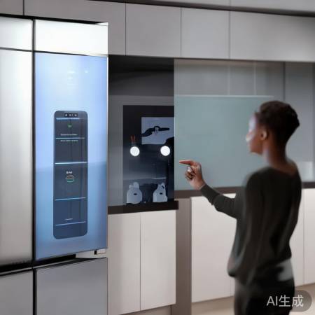 智能冰箱，操作便捷，语音助手。