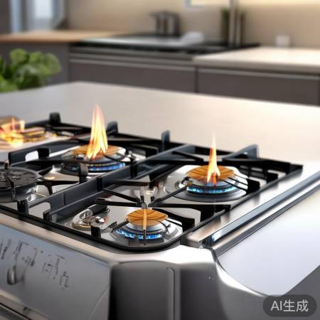 “美的燃气灶，高效易操作”