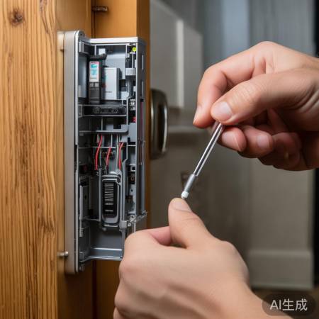 “指纹锁无反应？检查电池和接线