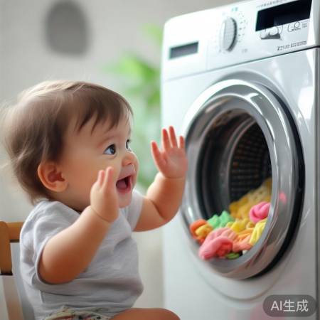 宝宝爱洗衣机，选对安全最重要