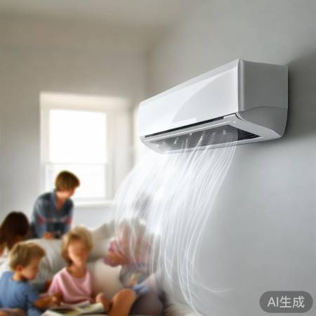 奥克斯空调弧形风口调温