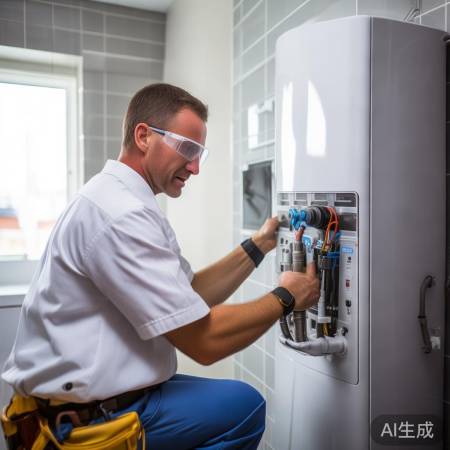 仔细检查热水器安装，安全至上。