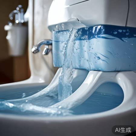 马桶缺水易形成气泡